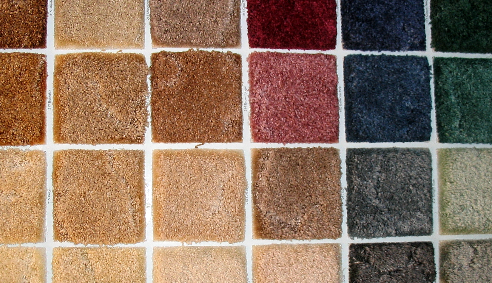 Carpet Swatches Selection